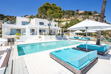 Ibiza exclusive modern holiday villa rental with pool perfect near town and nightlife